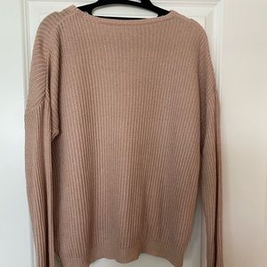 Light pink knit, perfect for fall